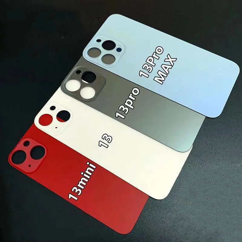

For IPhone 13 PRO 13 PRO MAX Back Cover Glass Back Door Case Frame Back Case Glass Battery Cover 3M Glue Replacement CE Mark