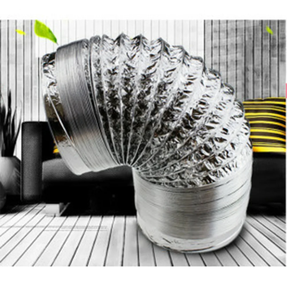 

Aluminum Foil Dryer Vent Hose Thicken Flexible Duct Exhaust Pipe for Kitchen Heating Cooling Ventilation Exhaust 100mm x 2M