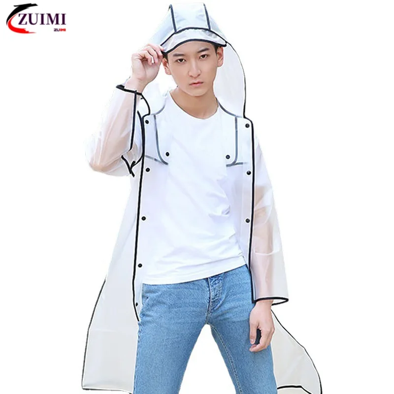 

One-piece Fashion Raincoat Outdoor Travel Single Person EVA Adult Long Full Body Waterproof Transparen for Motorcycle Bike