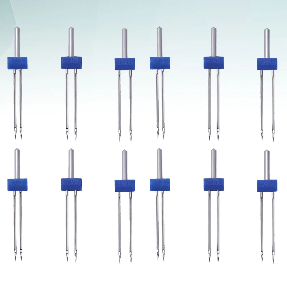 

Twin Needles Needle Machine Sewing Double Pin Stretch Accessories Replacement Household Quilting Serger Tools Metal Universal