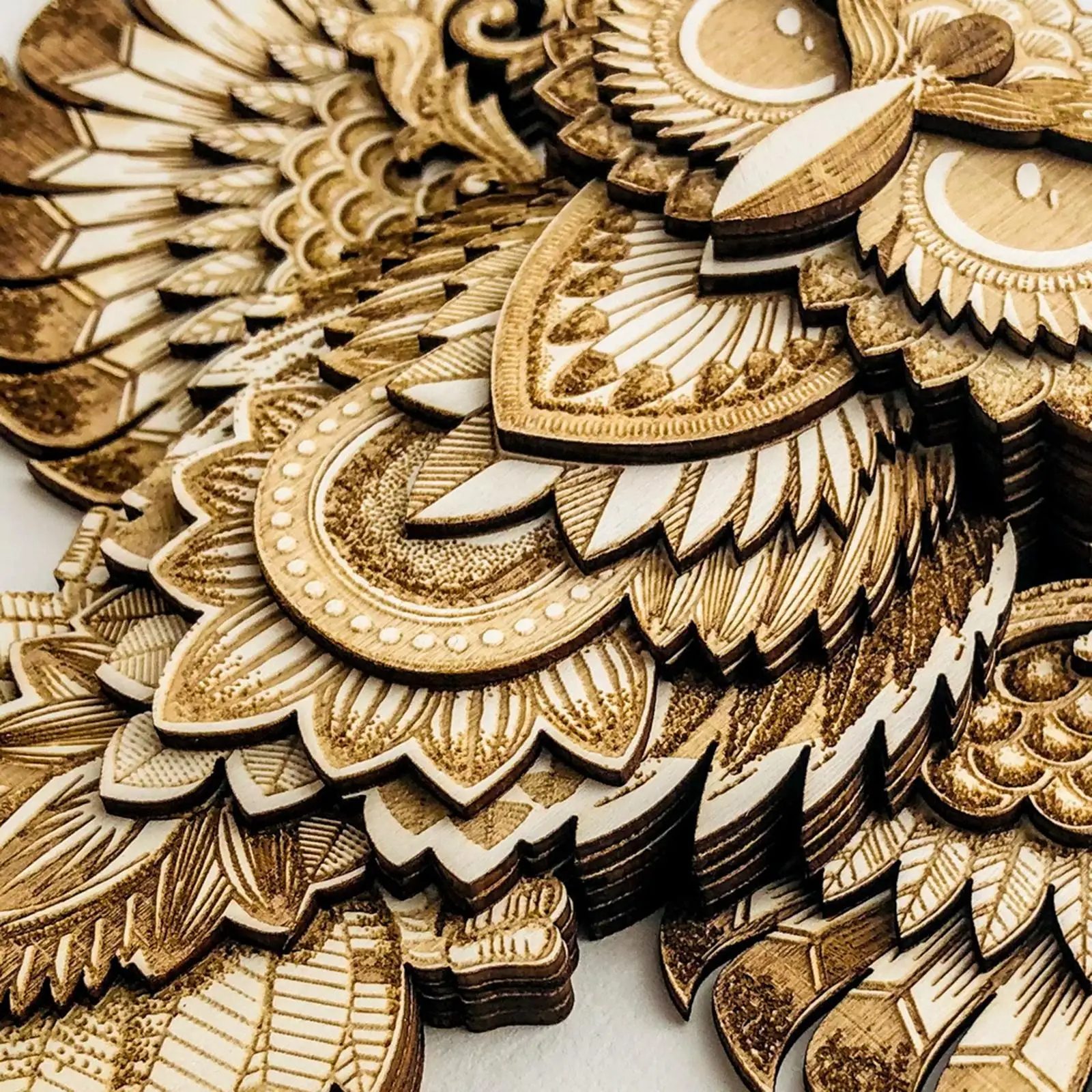 Деревянная сова украшение на стену животное скульптура для офиса спальни