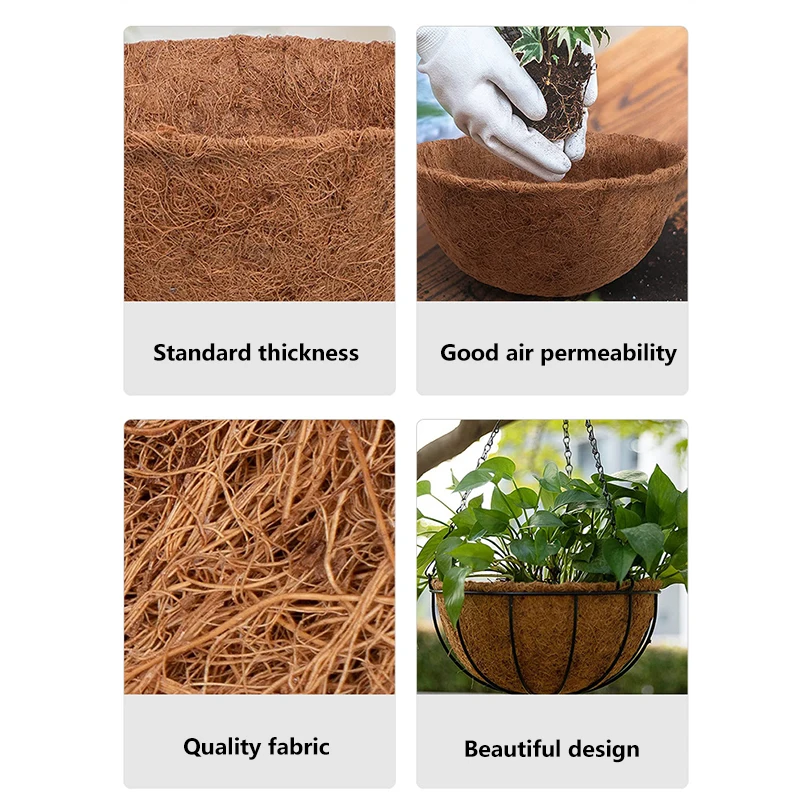 Цветочный горшок из кокосового волокна 35 см