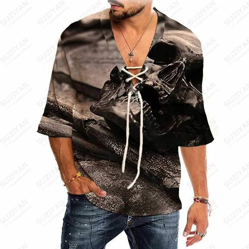 

2022 Hot French Cuff Urban Style Fashionable Printed Men's Closet Standard-fit Hawaiian Summer Collar Clothes Best Selling