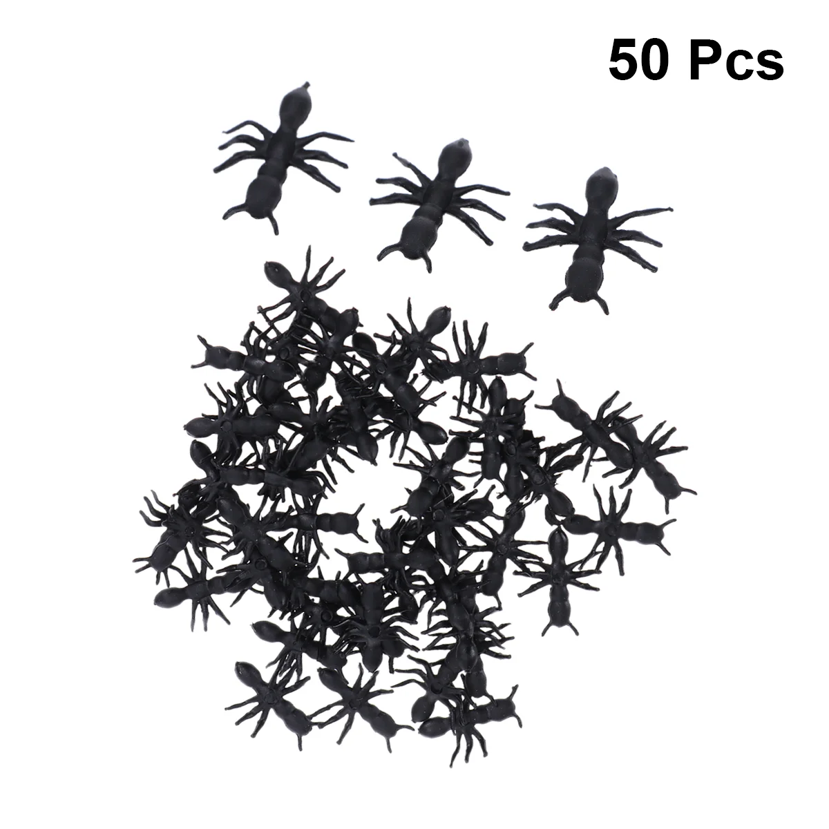 

50pcs Fake Ants Vivid Creative Party Prop Plastic Insects Tricky Toy for Halloween Party Festival