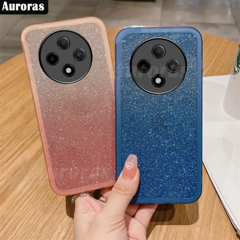 Skinlee для OPPO Reno 12F 5G чехол однотонный Блестящий Блестки мягкий 12 Pro камера защитная