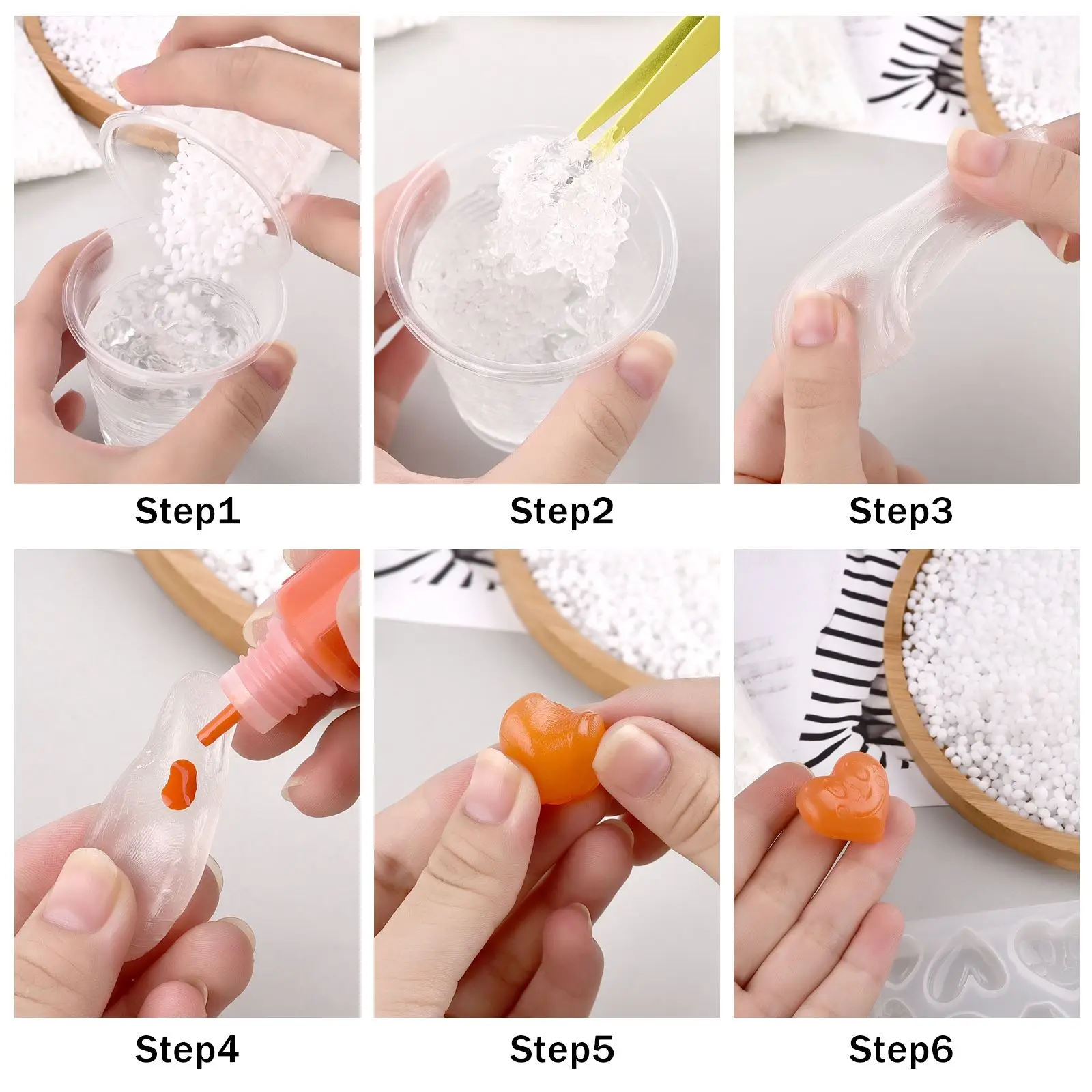 Полимерная глина без литья 20-500 г