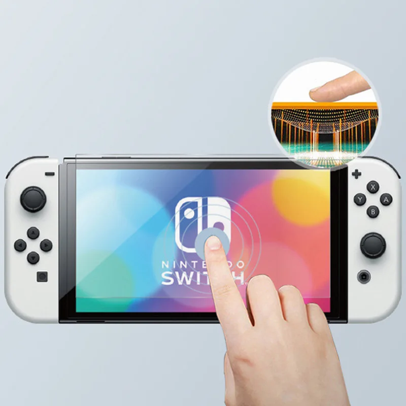HD Tempered Glass for Nintendo Switch OLED Vidrio Screen Protector for Nintendo Switch OLED Clear Transparent 9H Protective Film