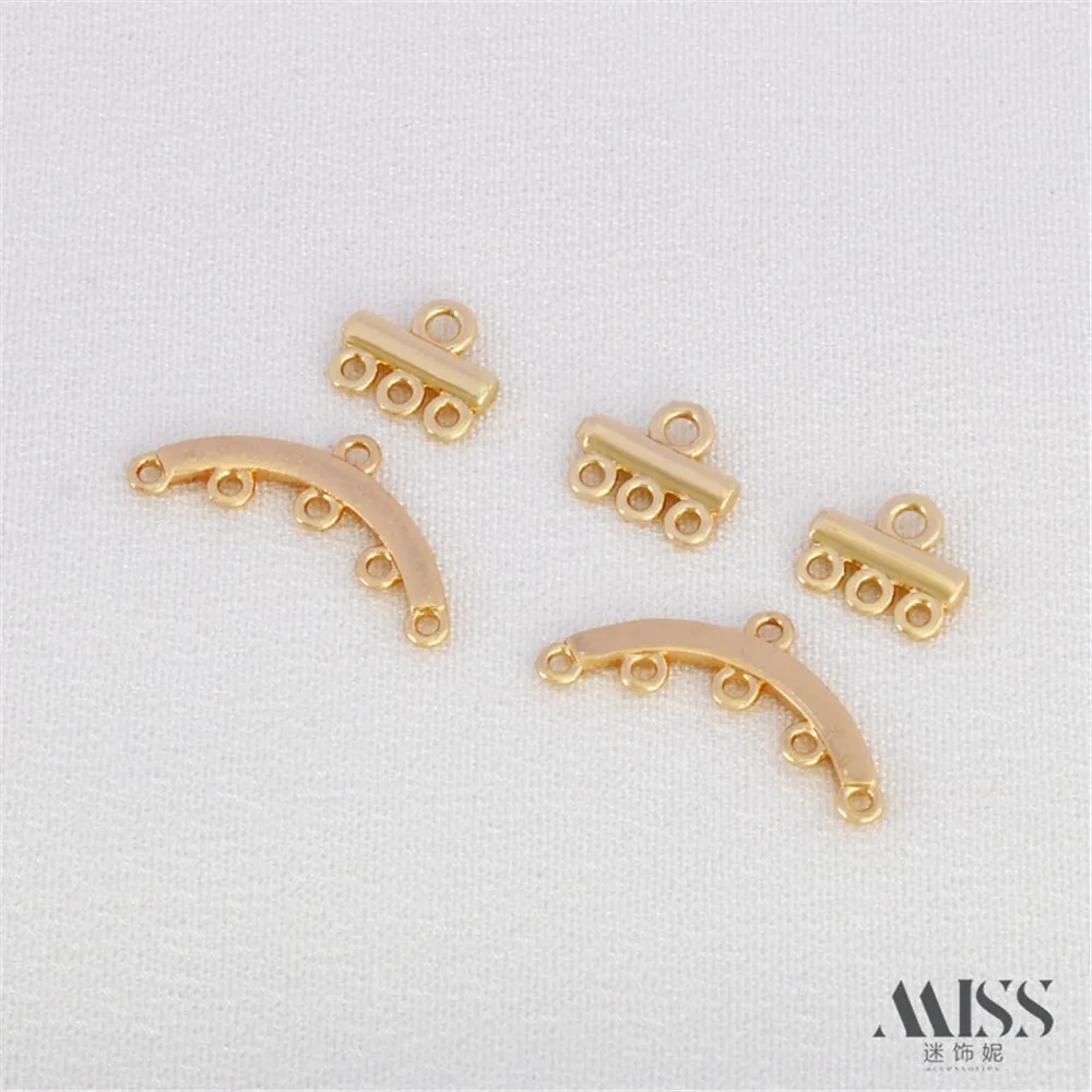 14K Золотая обернутая пятью подвесками Женская однобортная многобортная подвеска