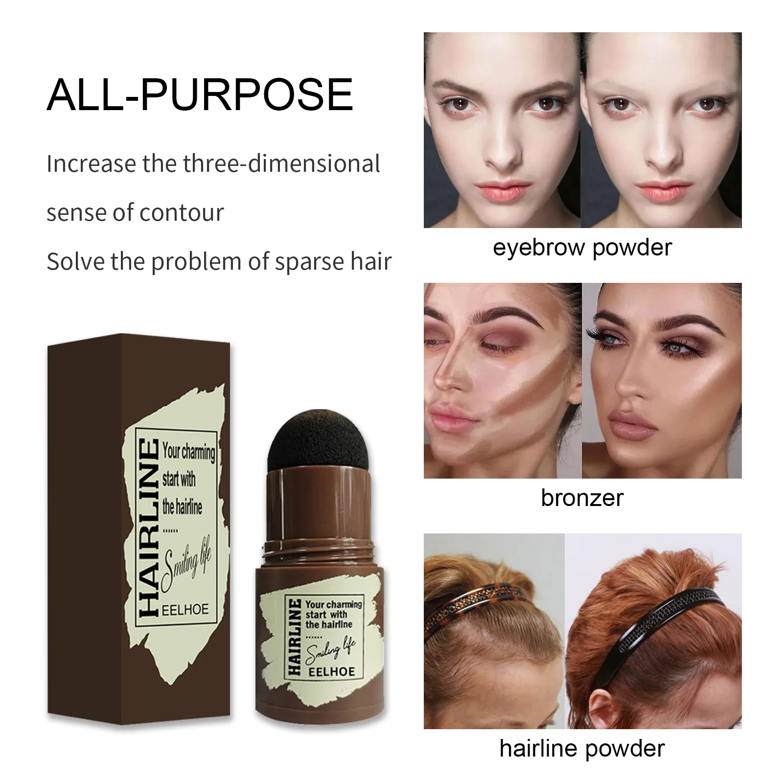 Карандаш для бровей одношаговый водостойкий 3 цвета |