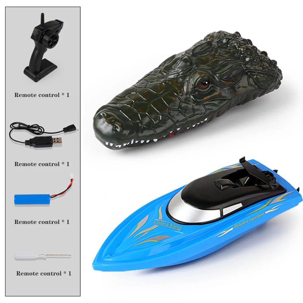 

2,4G электрическая радиоуправляемая лодка, Имитация крокодиловой головы, модель автомобиля, игрушка, высокоскоростная, водонепроницаемая, с дистанционным управлением, водная игрушка