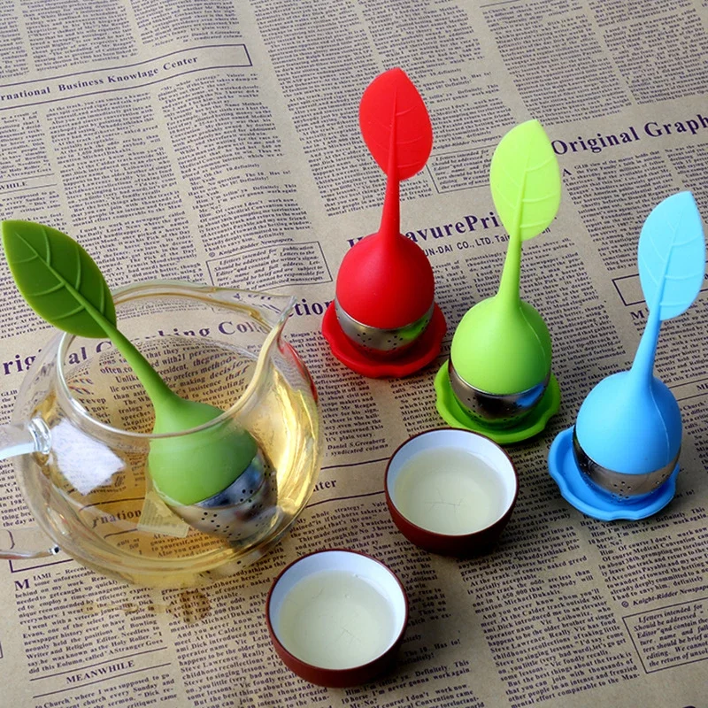 

Reusable Silicone Tea Infuser Creative Leaf Shaped Tea Bag Coffee Filter Tea Strainer Tea Diffuser Teaware Tea Accessories