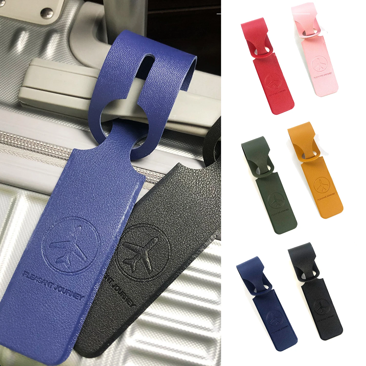 1 шт. этикетка-идентификатор для чемодана из ПУ кожи