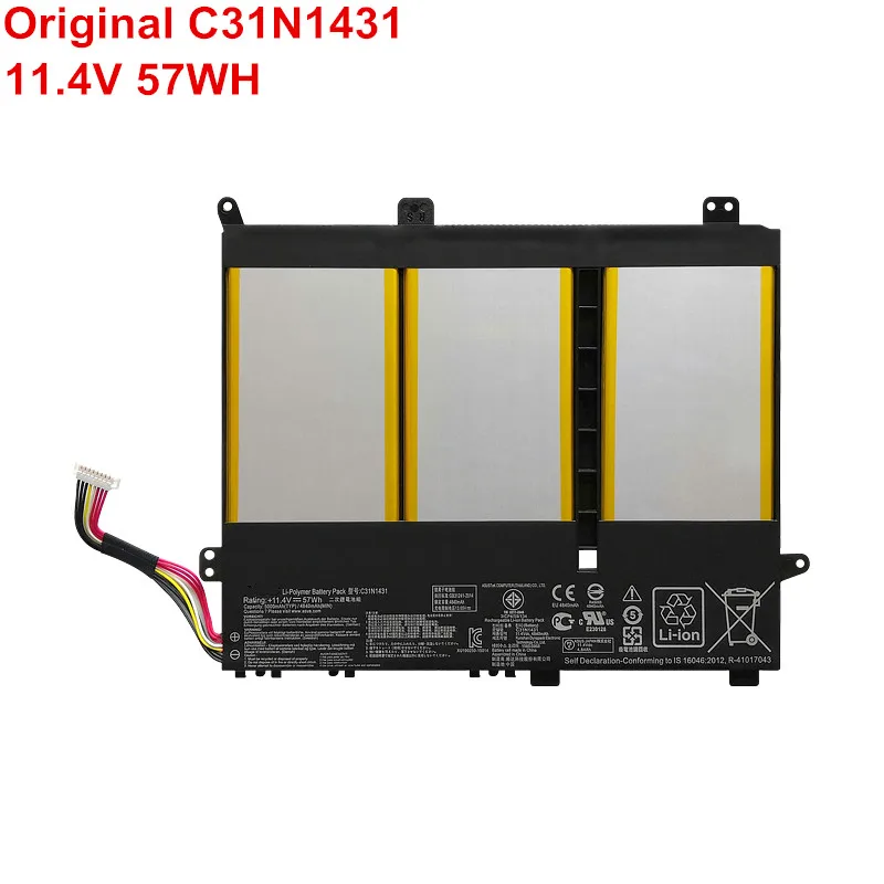 Новый оригинальный телефон C31N1431 11 4 в 57WH электронная книга R416SA L403SA le087t VivoBook L403NA