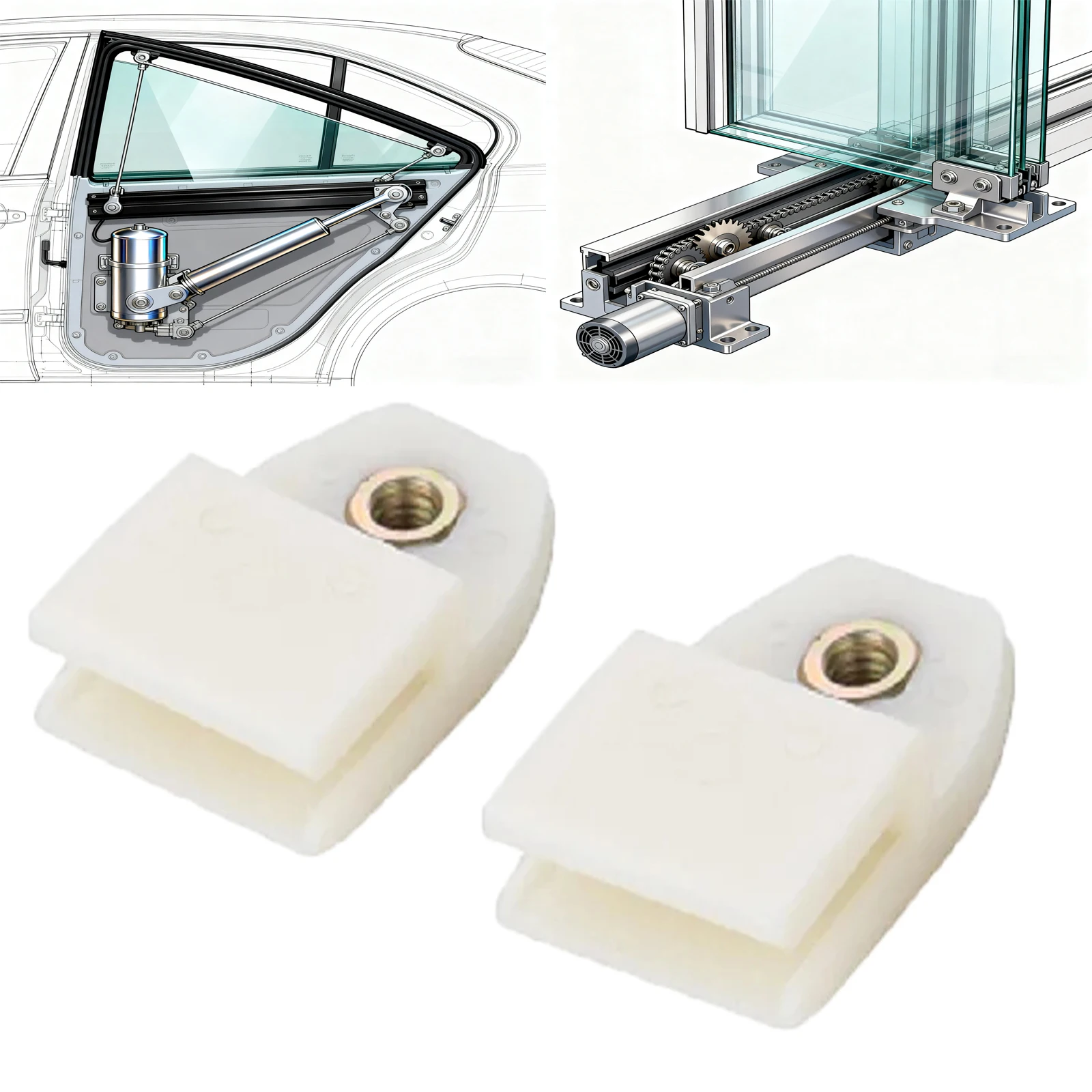 

2/4 шт. автомобильный регулятор окна, стеклянные опорные зажимы, оконные дверные стеклянные каналы, поворотные зажимы для Honda Accord Civic 1988-15