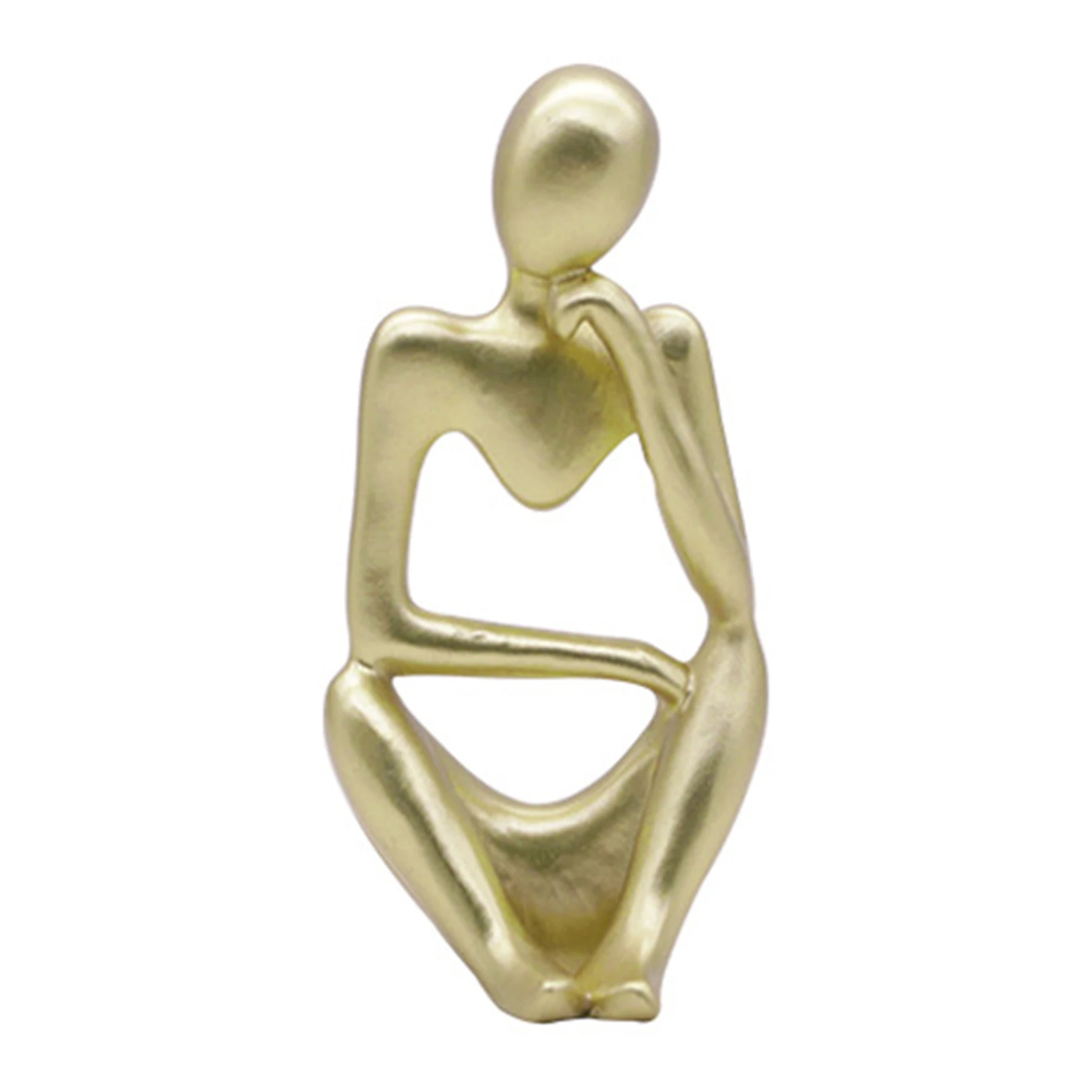 

Resin Thinker Style Abstract Sculptures Statue Collectible Figurines Modern Home Office Bookshelf Desktop Decor