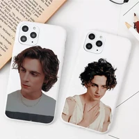 timothee chalamet phone case for iphone 11 12 13 mini pro xs max 8 7 6 6s plus x xr solid candy color case