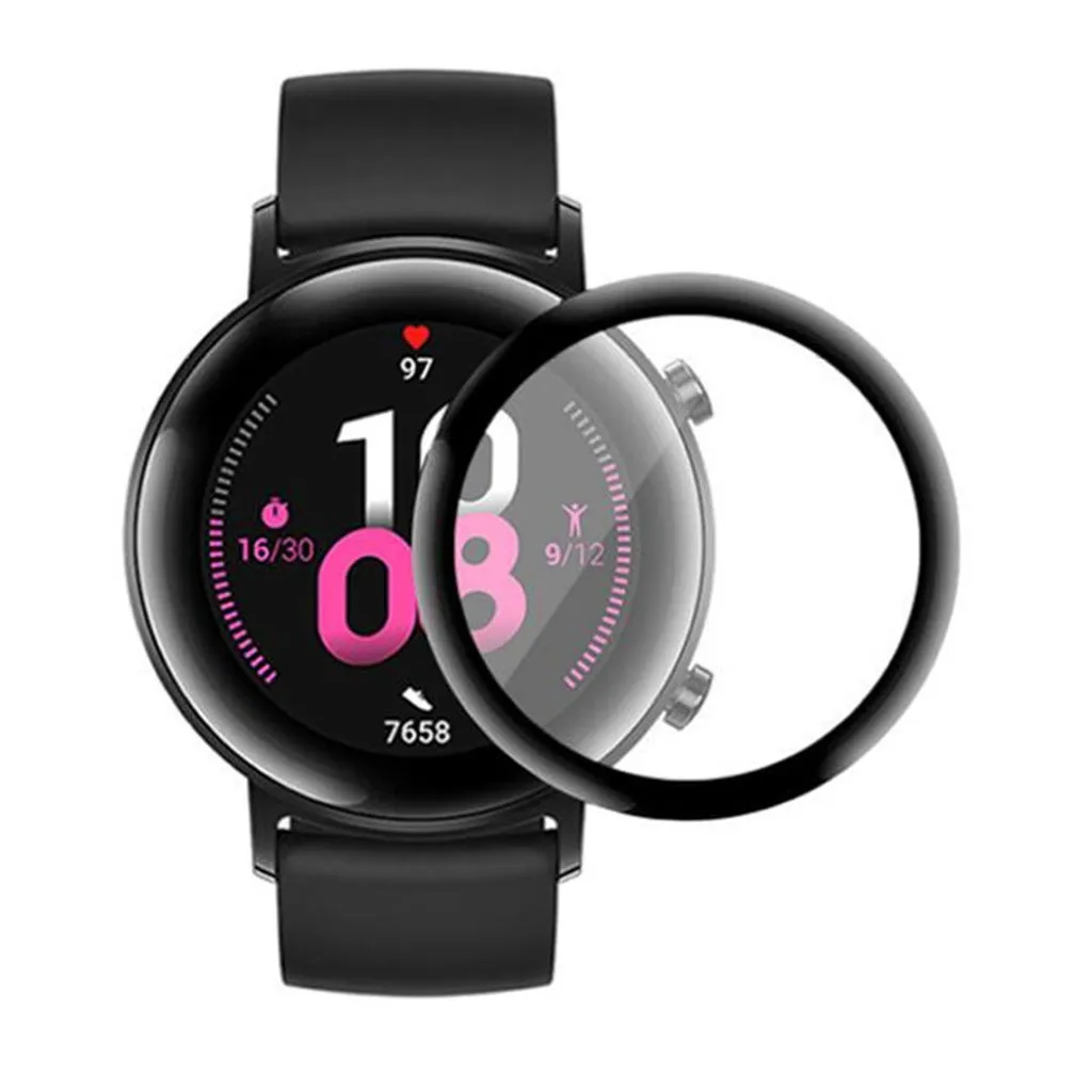 

1 шт. прозрачная ультра-пленка из закаленного ПЭТ мягкая защита экрана для часов Huawei GT2 силиконовые браслеты на заказ