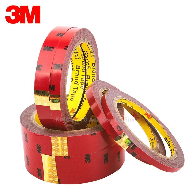 3M 3 Meter 3 M Black VHB Heavy Duty Mounting Double Sided Adhesive Acrylic Foam Tape 6mm 8mm 10mm 12mm 15mm 20mm 30mm 40mm