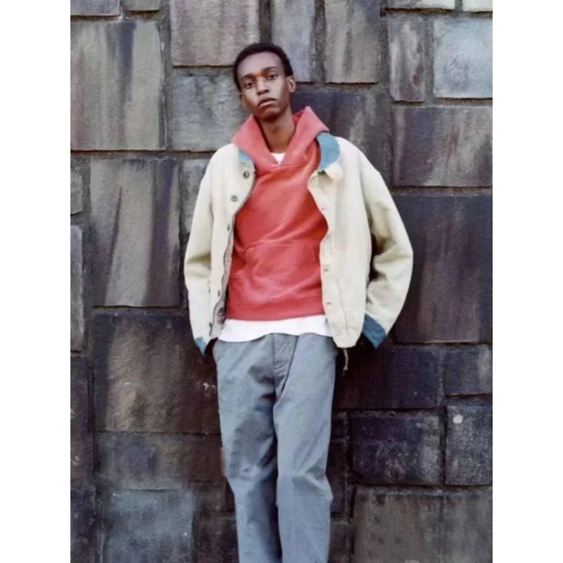 VISVIM FIL 23SS COURT SWEAT ограниченная серия стираная толстовка с капюшоном и повреждением