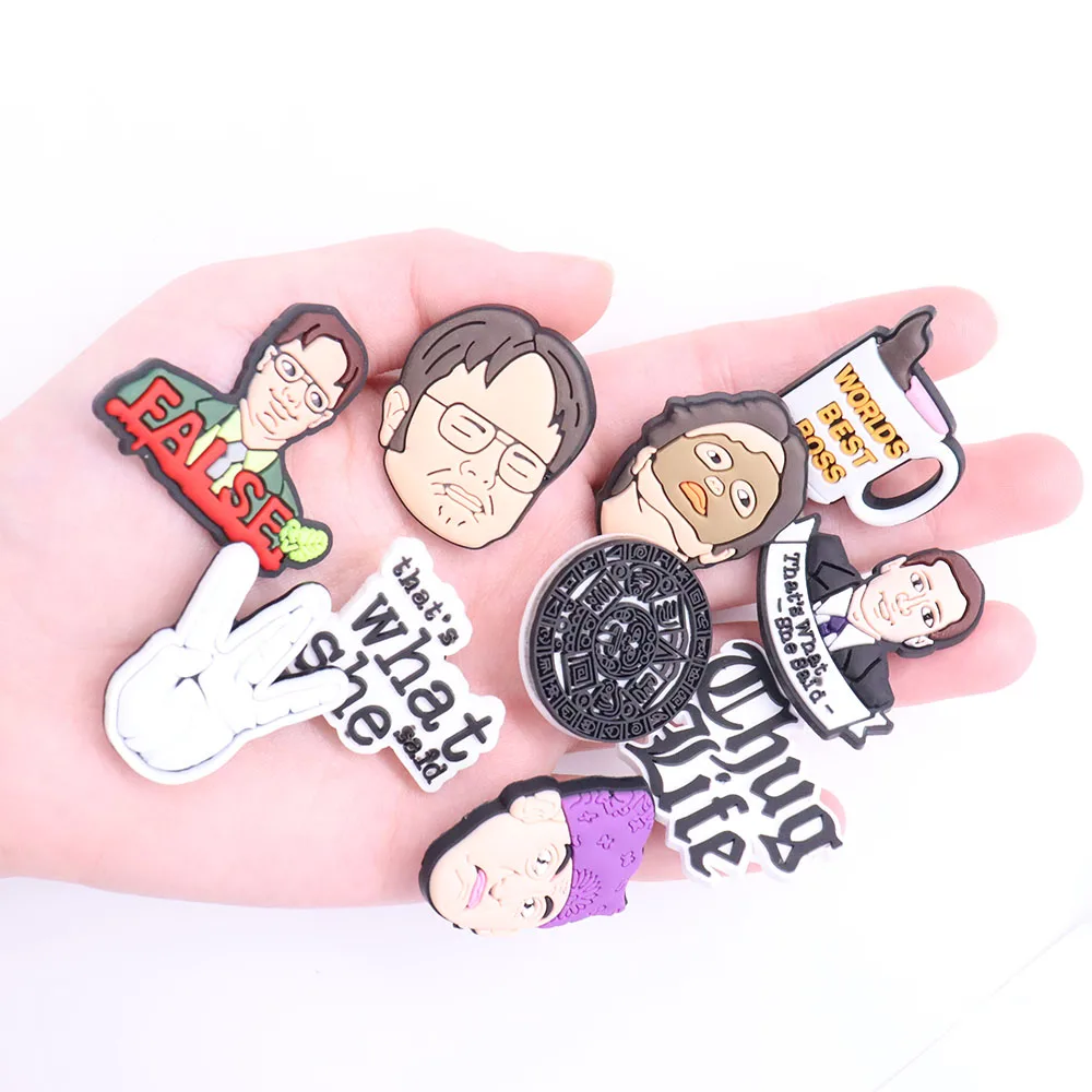 1 шт. американская драма офисный Рабочий мир лучшие подвески для обуви из ПВХ