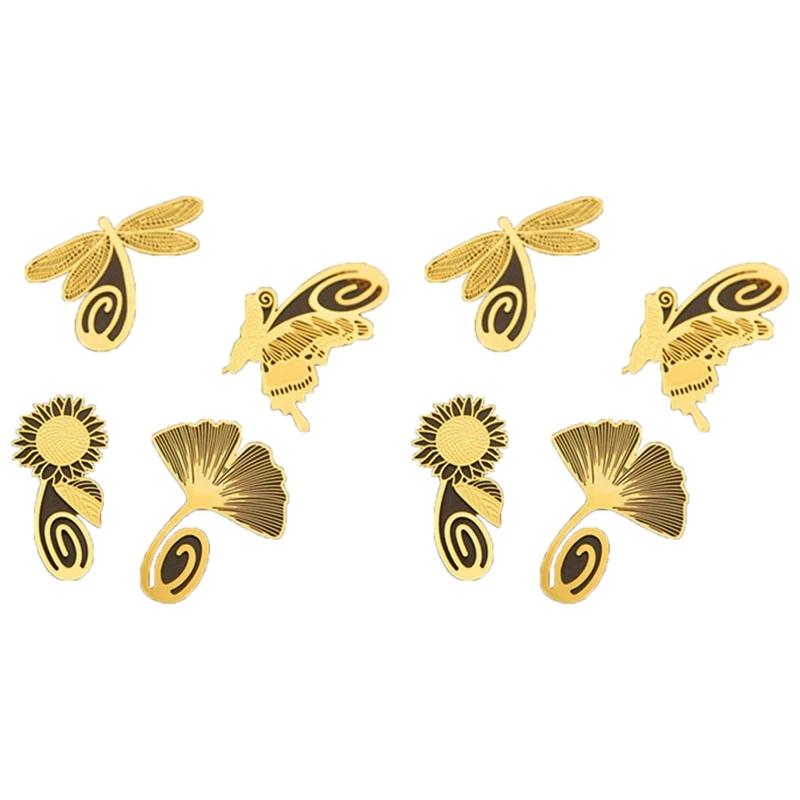 

Набор из 16 милых металлических золотых закладок для книг и чтения с героями мультфильмов, Новая новинка