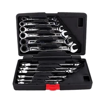 12pack flx head wrench set with storage case ratcheting master set combination wrenches ratchet angled standard multi tool