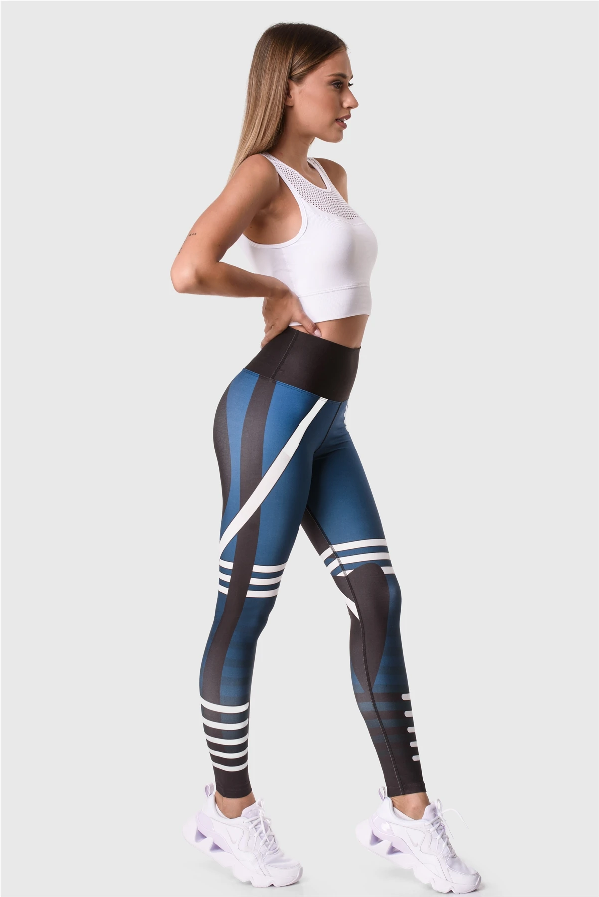 Superstacy Digital High Waist Patterned Fitness Leggings