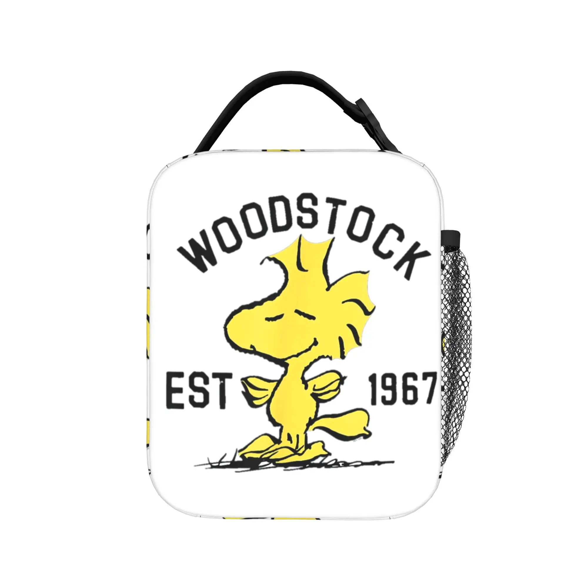 Фото Термосумка для обедов Peanut Woodstock Snoopy, изолированная сумка-холодильник, контейнер для еды, герметичная сумка-тоут, ланч-бокс, сумка для еды в школу №1