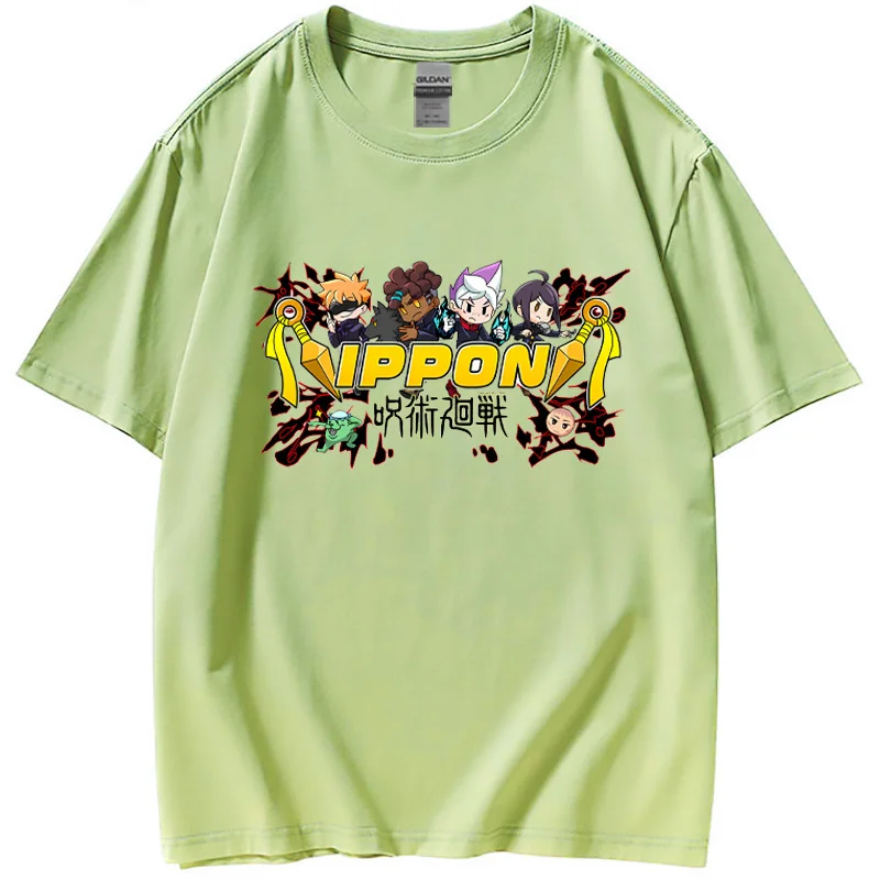 

New Riman 2023 New Spell Battle Back T-shirt European Fashion Cotton T-shirt for Men and Women