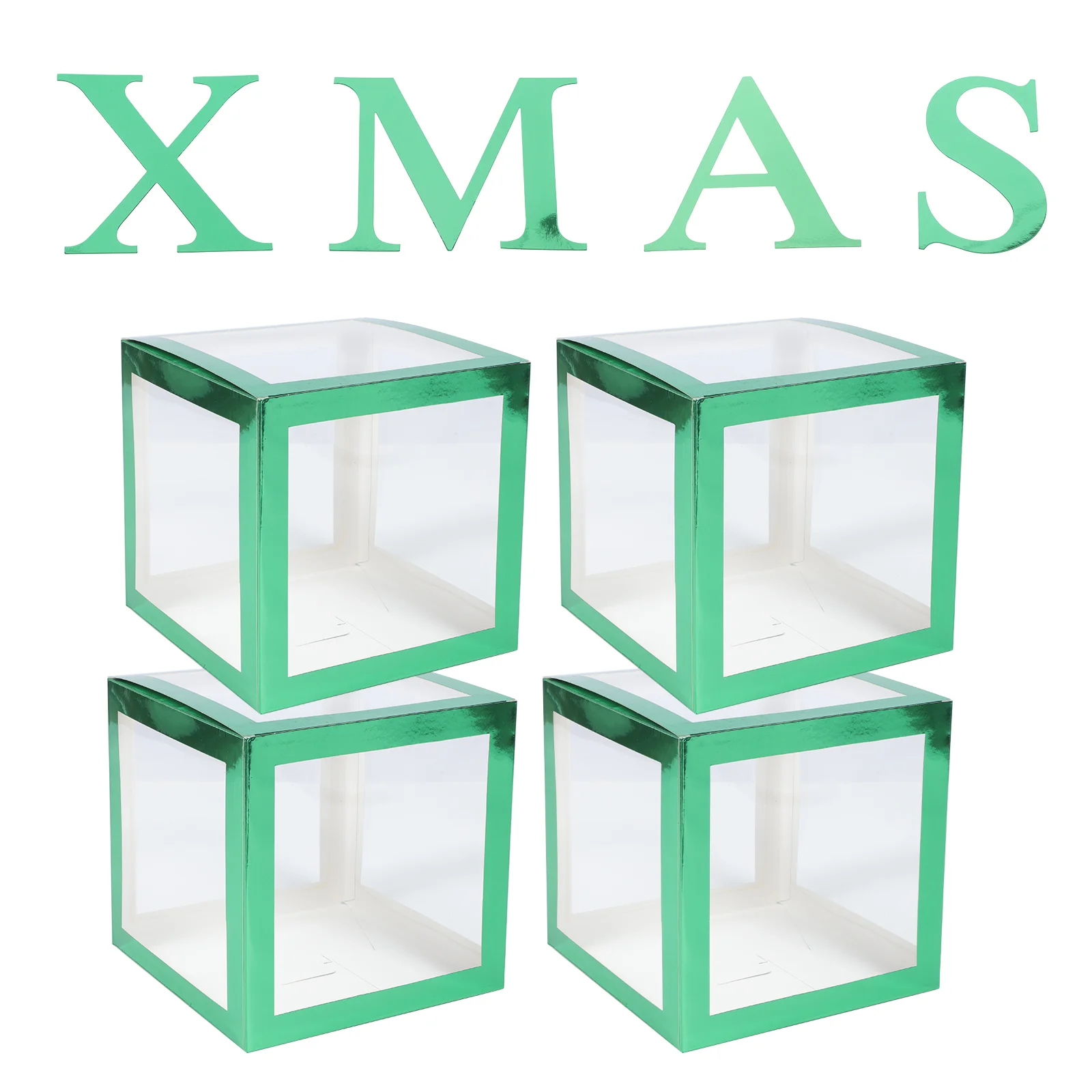 

1 Набор рождественских воздушных шаров, декоративные коробки, коробки для воздушных шаров вечерние коробки для воздушных шаров