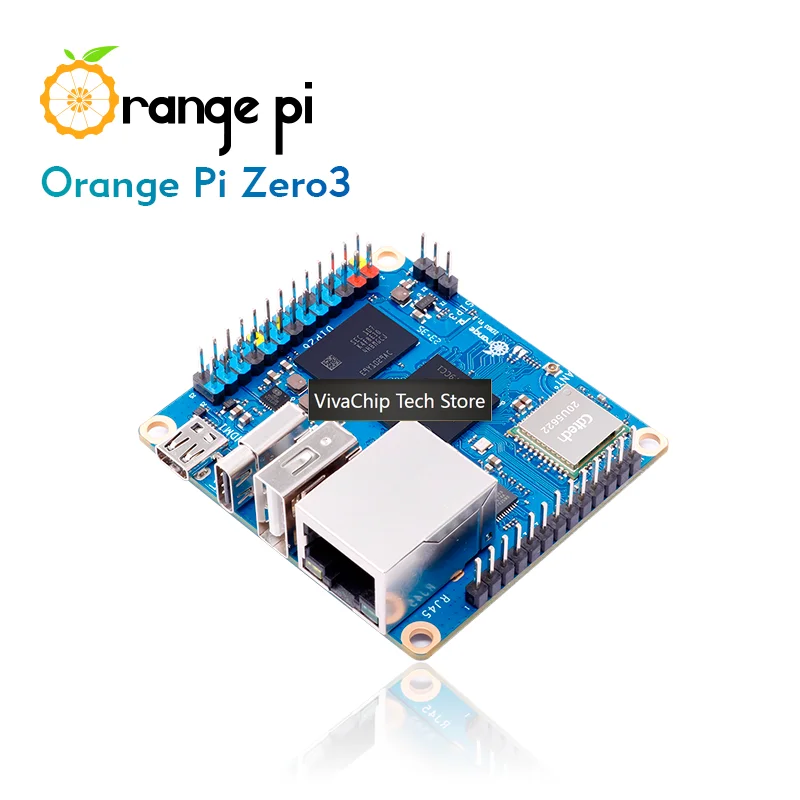 VivaCT Orange Pi Zero 3 4G+Плата расширения+Блок питания Type-C 5V3A Мини-ПК DDR4 H618 WiFi5+BT5.0 Orange Pi Zero3 Одноплатный компьютер (art.: 3920da54febf9) - 3920da54febf9