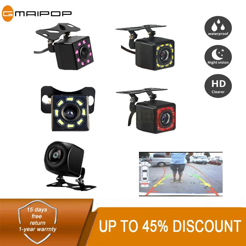 

Reverse Camera Rearview Car Infrared Night Vision With Led 4/8/12 LED Version Backup Waterproof HD Image