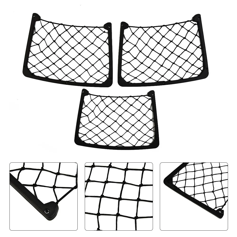 

3pcs Large 32*21CM Storage Net Pocket Camper Van Caravan Organizer Holder For T4 T5 RV Boat Auto Parts