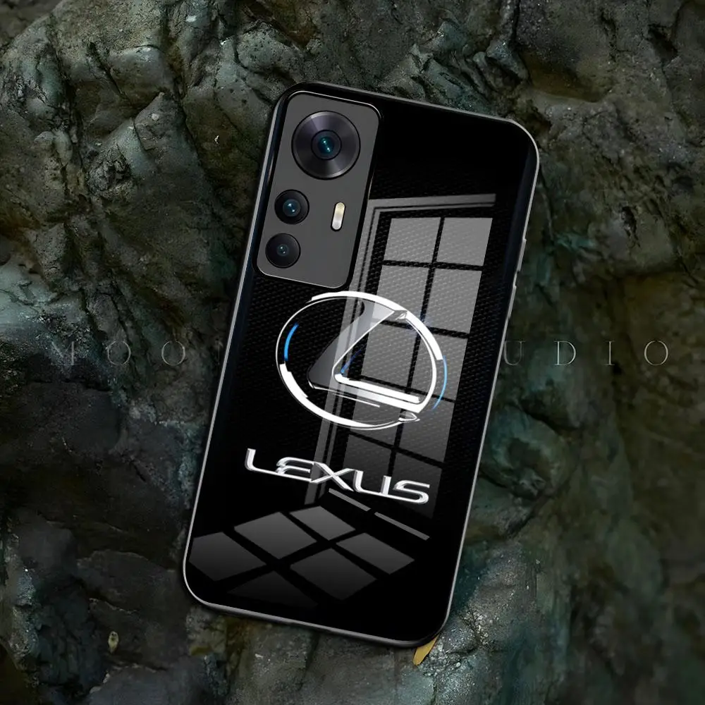 Роскошный автомобильный прозрачный чехол для телефона L-Lexus-s Samsung S 24 23 22 21 20 A 34 54