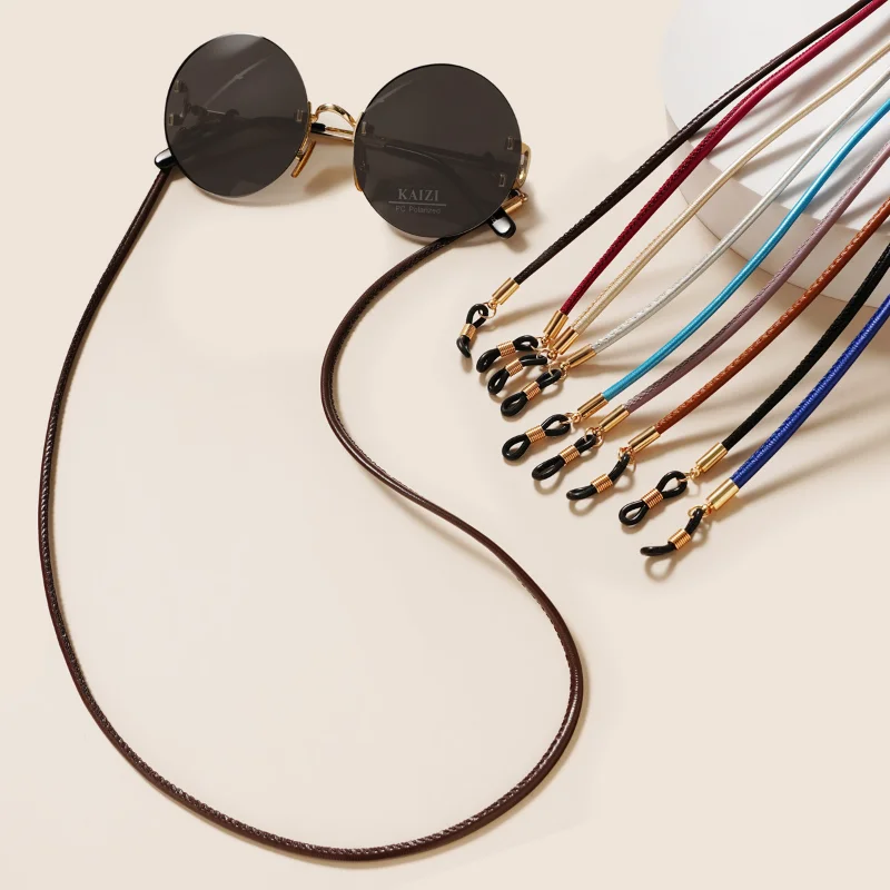 

PU Leather Unisex Sunglasses Lanyard Sport Eyeglasses Chain Non-slip Anti-lost Glasses Rope Reading Glasses Lanyard Accessories