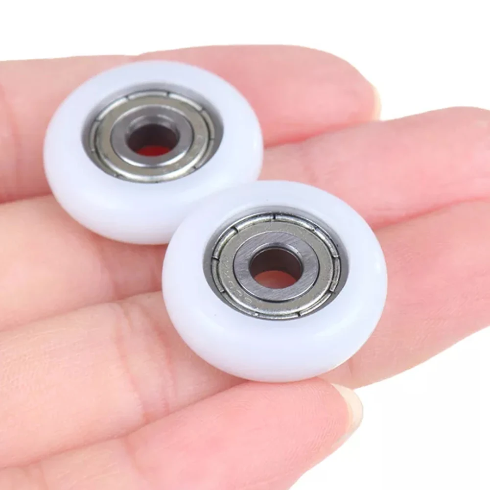 

Brand New Durable High Quality Practical Door Pulley Parts Wheel Diameter 10Pcs Nylon+Carbon Steel Replacement