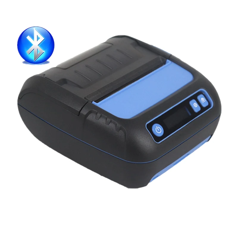 80mm Bluetooth Portable Sticker Label Barcode Printer Drop Resistance Receipt Bill Print With Battery Rechargeable