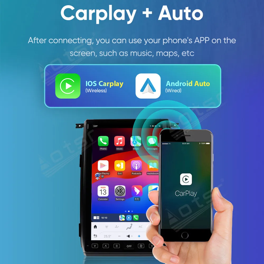14 4-дюймовый 8-ядерный Carplay для Ford F150 Raptor 2009-2014 мультимедийный плеер Android13