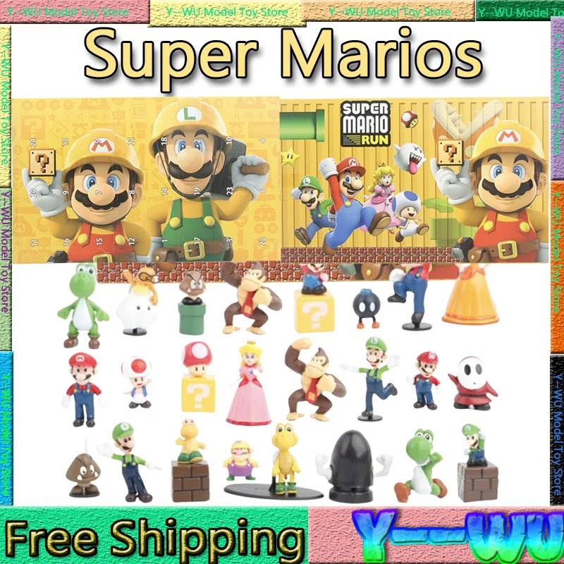 Super Marios слепая коробка Mario Surprise Box Action Fiurine Коллекционная модель Домашний орнамент