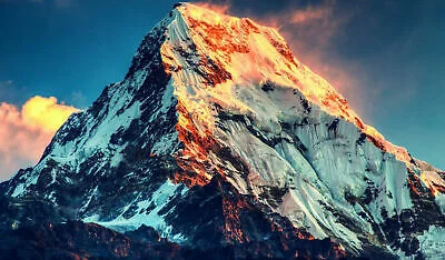 Крепление Everest самая высокая в мире Гора художественный Шелковый плакат домашний