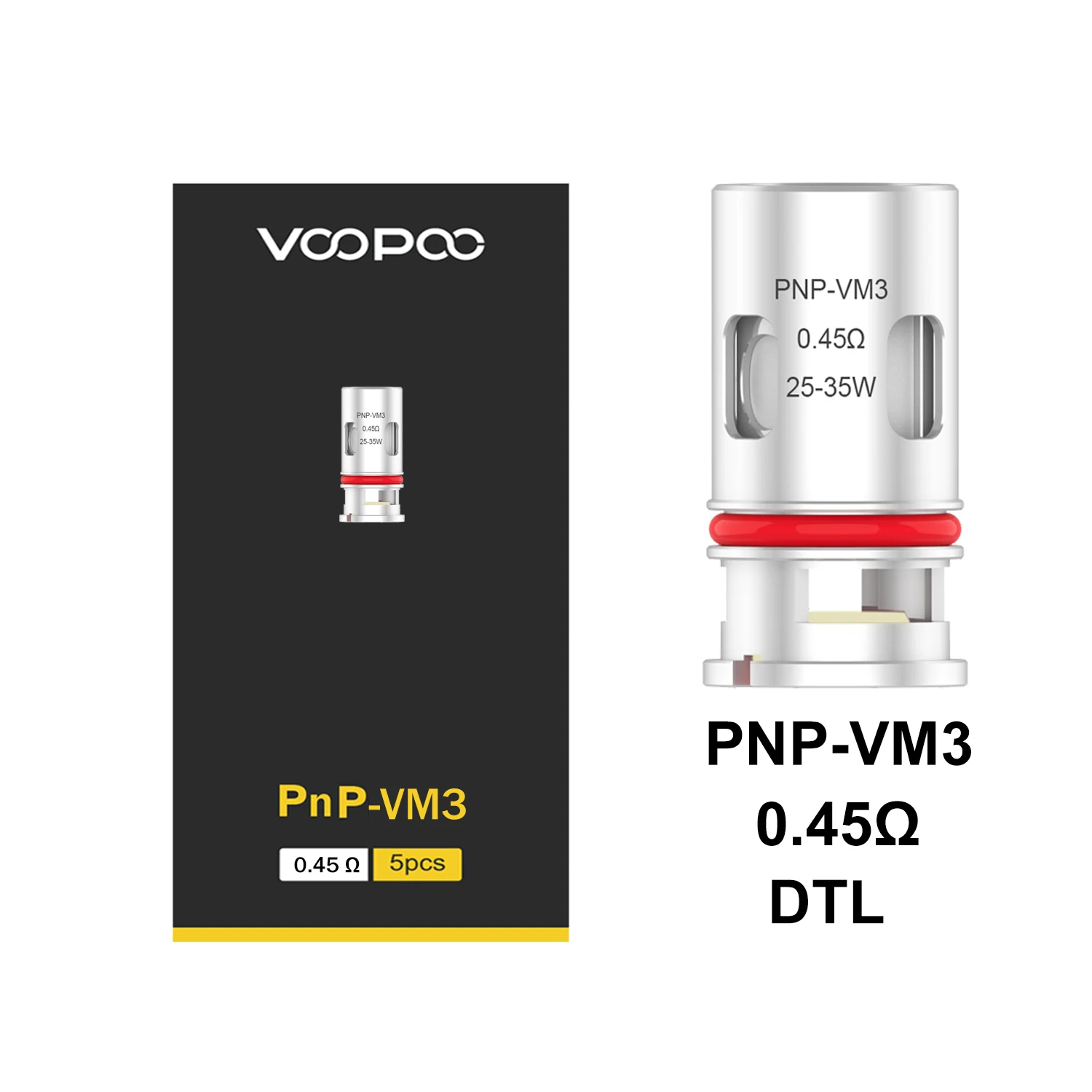 

Official VOOPOO PnP VM3 Mesh Coil 0.45ohm MTL Coil 25-35W for VOOPOO Drag Max Drag X S Argus Air Vinci X 2 Pod Kit E-CIgarette