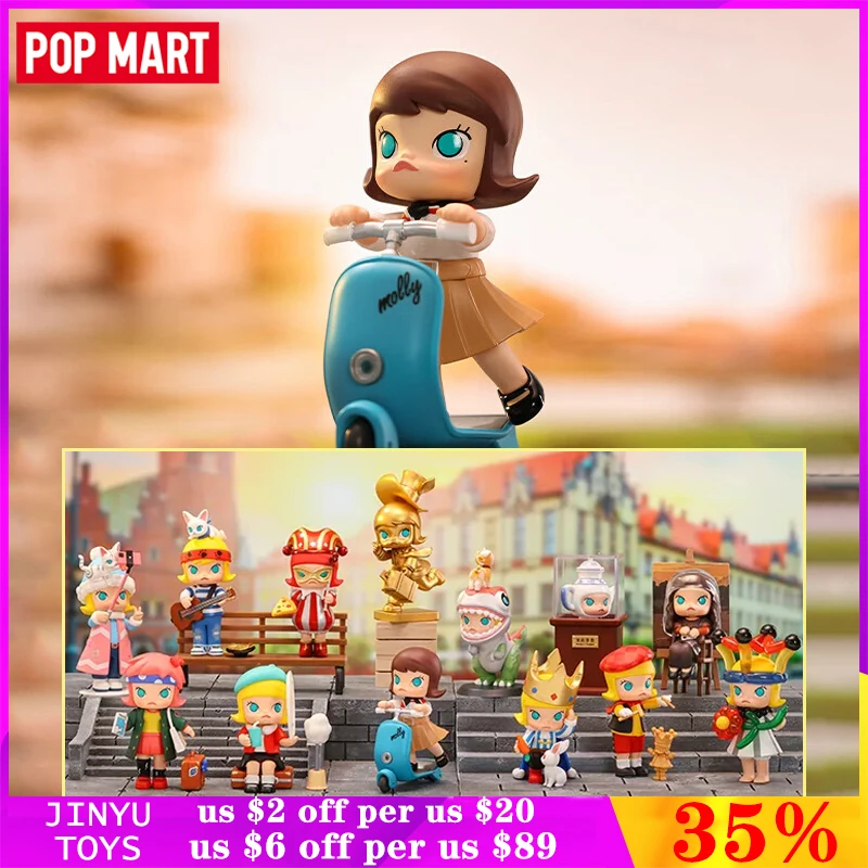 

Оригинальная POP MART Молли воображаемая блуждающая серия фотоигрушки загадочная коробка аниме экшн-фигурка модель сюрприза подарки на день рождения