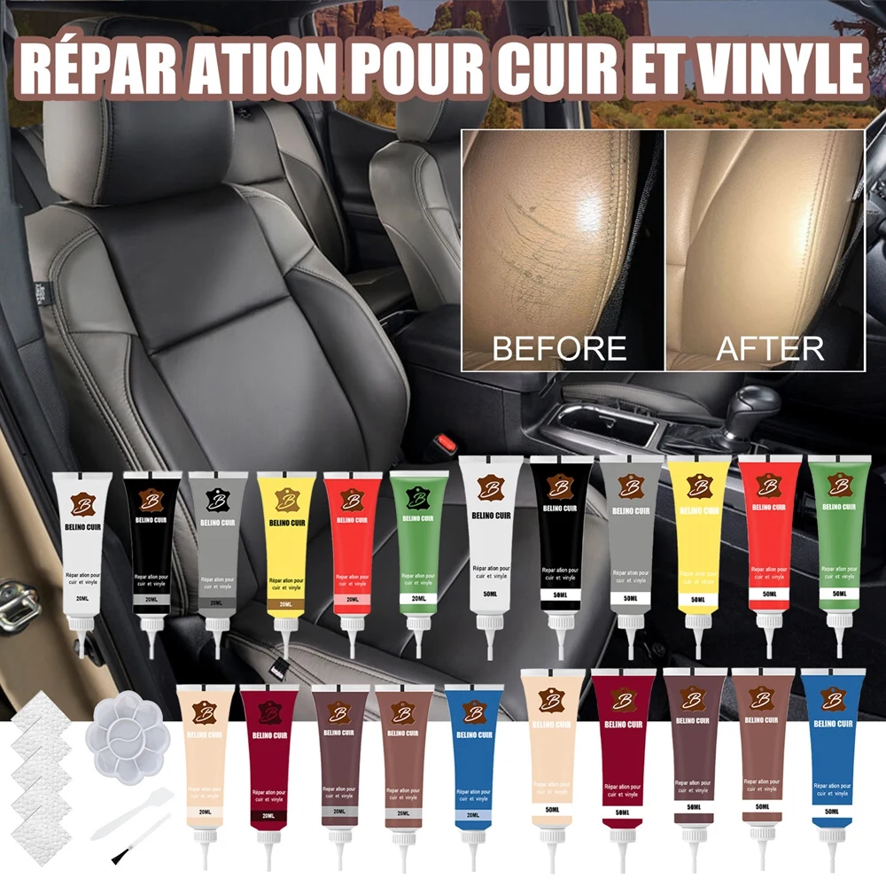 

Leather Repair Gel Paint For Car Leather Car Maintenance Car Seat Leather Complementary Refurbishing Cream Paste Auto Parts