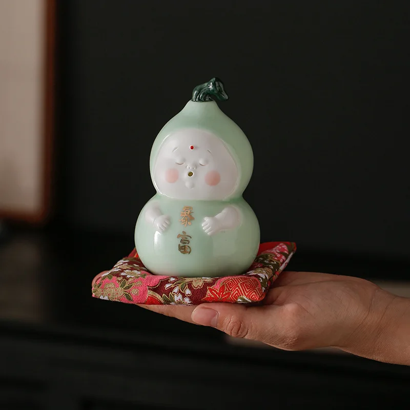 Белый китайский целадон взрывобезопасные маленькие украшения милый персонаж