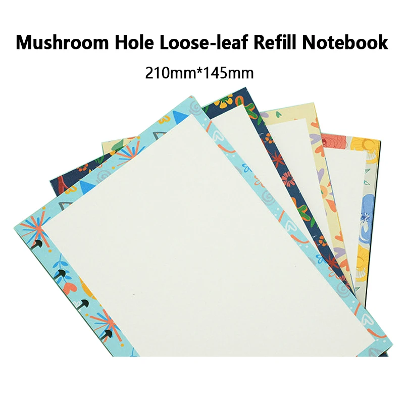 A5 Notepad Loose-Leaf Core Notebook Dot Matrix Square Blank Lace Memo Pad Office Learning Sketchbook Stationery Agenda Planner
