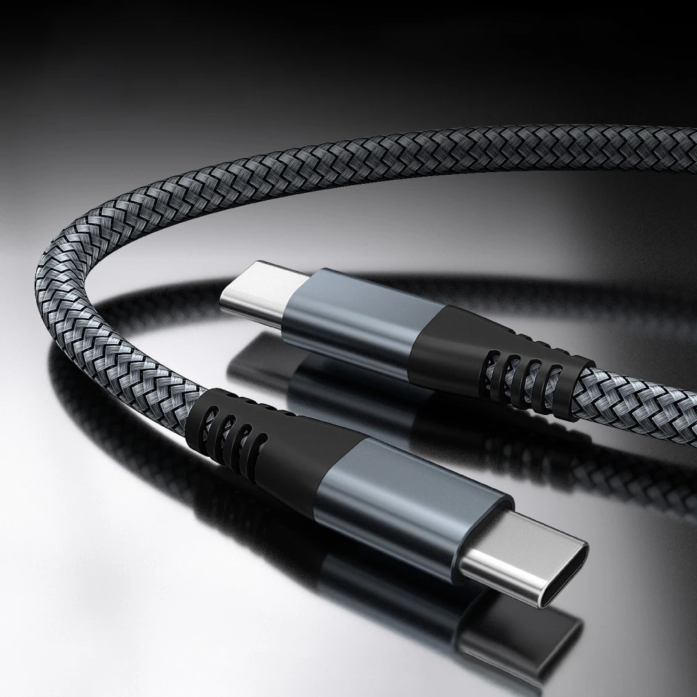 

2m USB Type C Cable to USB C Cable PD QC 4.0 Fast Charging For Samsung Galaxy Note 20 S20 Plus Xiaomi mi 11 10 9 Oneplus 8 Pro