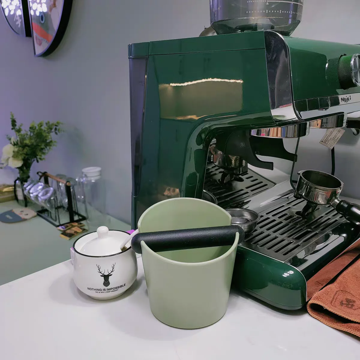 

Coffee Grounds Knock Box Coffee Grind Dump Recycling Bin Coffee Powder Residue Box Espresso Tools Mini Bucket Cafe Accessories