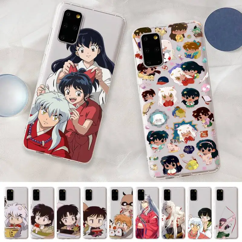 

INUYASHA Phone Case for Samsung A51 A52 A71 A12 for Redmi 7 9 9A for Huawei Honor8X 10i Clear Case