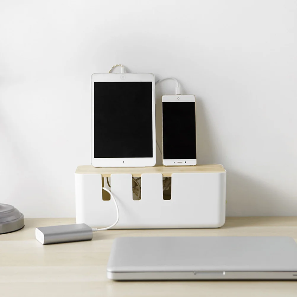 

Multifunction Fashion Wire Storage Box Anti-dust Plastic Case Household Supplies for Organizing Cables Socket