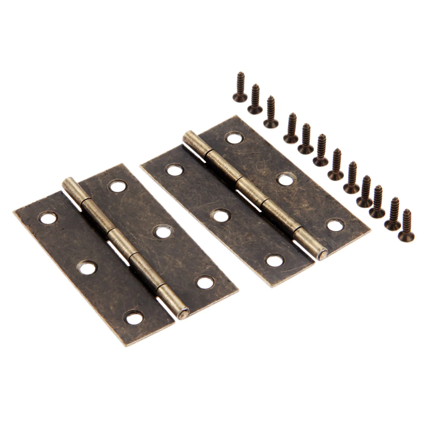 

2pcs Antique Bronze Hinges 75*42mm Cabinet Furniture Door Hinge Jewelry Wood Boxes 6 Holes Decorative Hinges Furniture Hardware